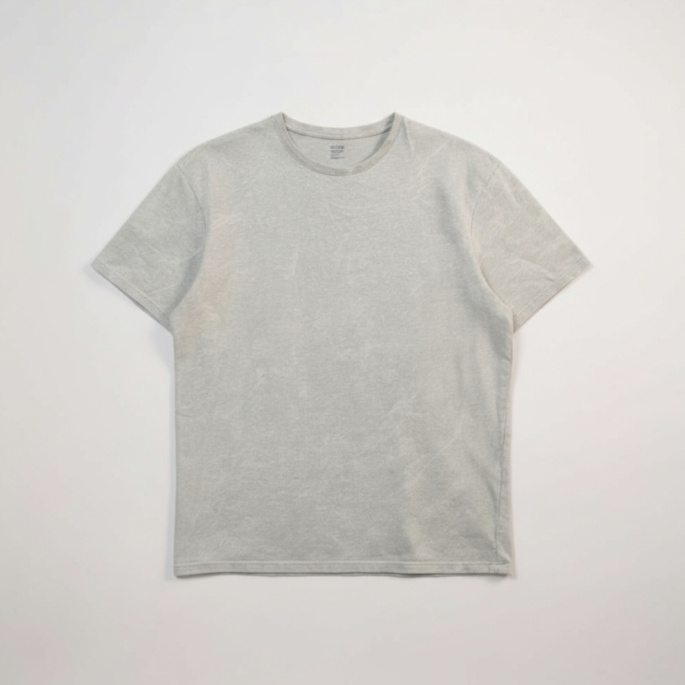 Kiabi Green Short Sleeve Tee with Distressed Design